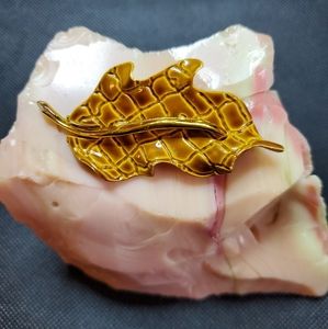 Vintage Brooch in Leaf form made by Ultra
